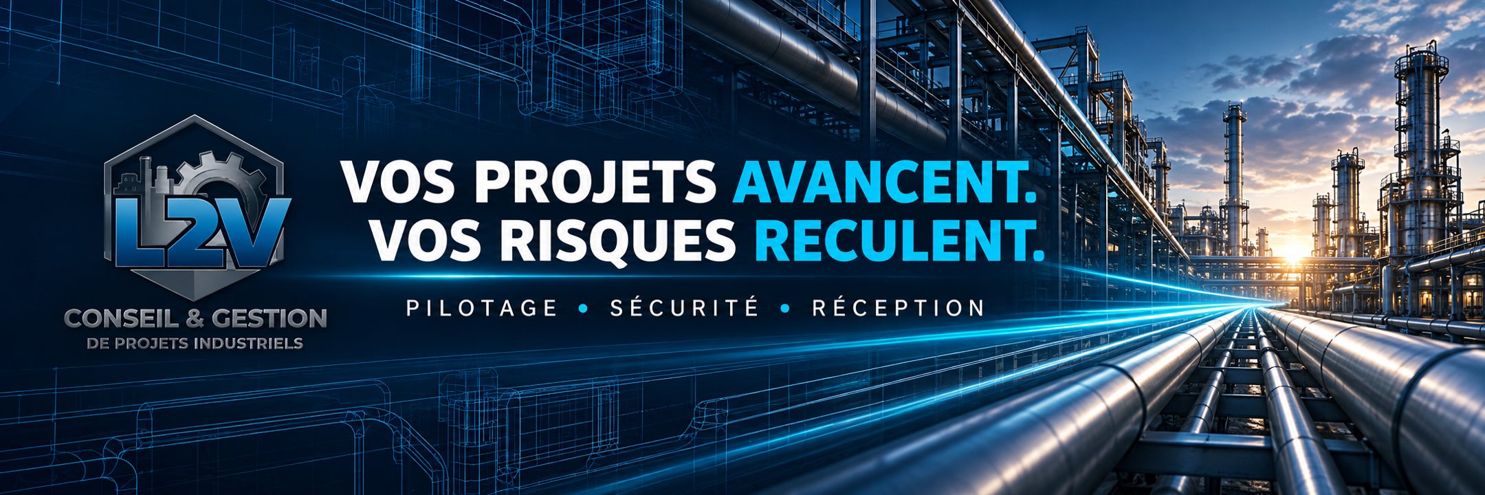 Vos projets avancent. Vos risques reculent. Pilotage, sécurité, réception.